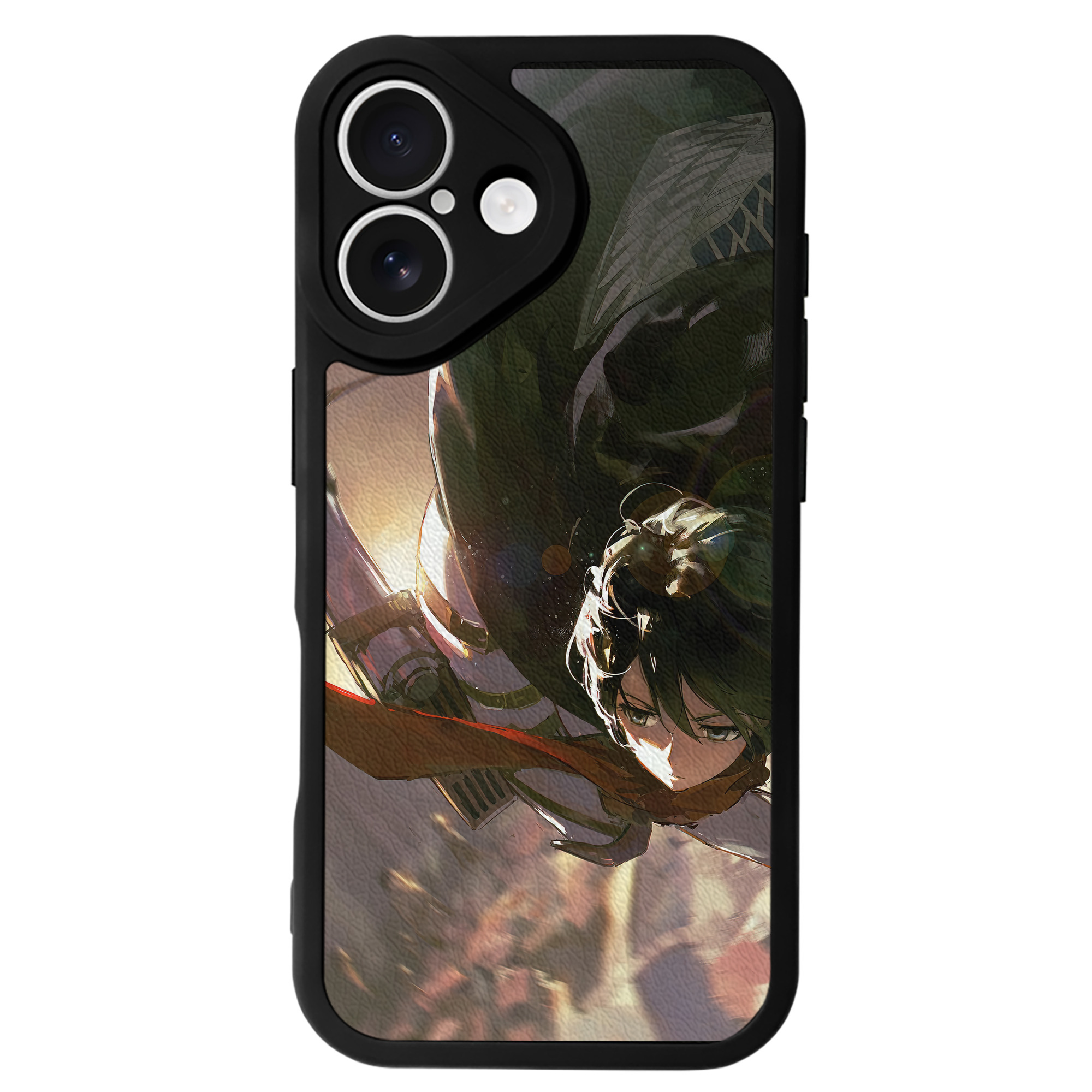 （画像用） 進撃の巨人 Attack on Titan 【iPhone 16シリーズ対応】シリコンスマホケース（レザー調） 材質：シリコン